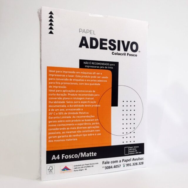 Papel Adesivo Colacril com 100 fls