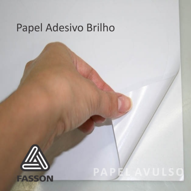 Papel Adesivo Fasson Brilho