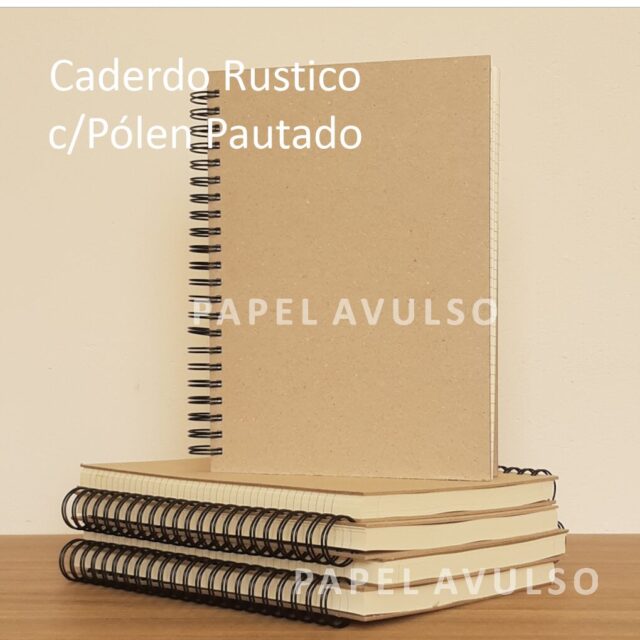 Caderno Rústico A4 Pautado com 90 folhas