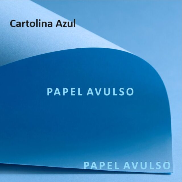 Papel Cartolina Azul