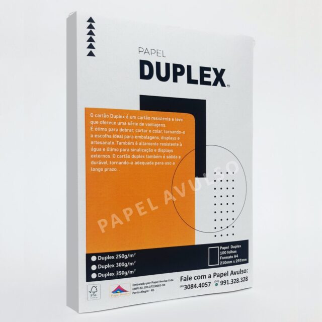 Papel Duplex em A4/A3/SA3