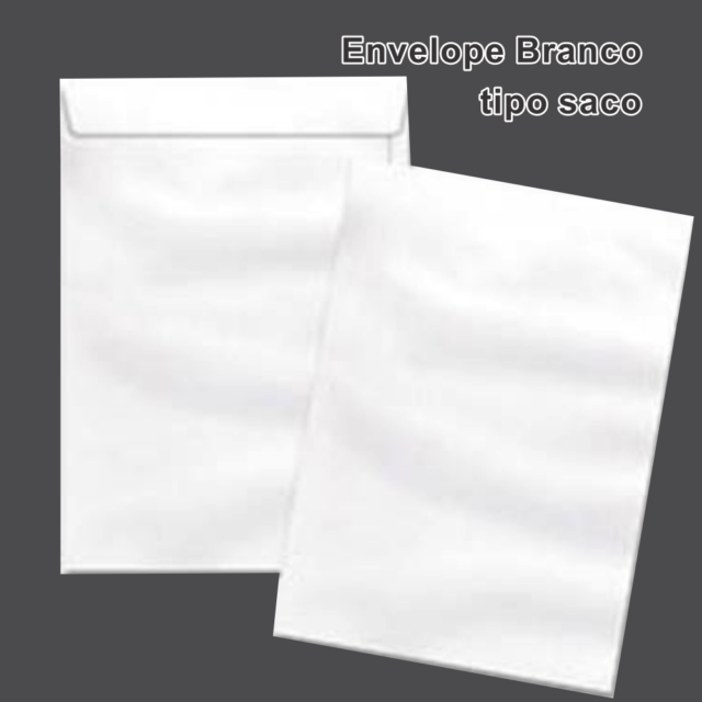 Envelope Tipo Saco Branco