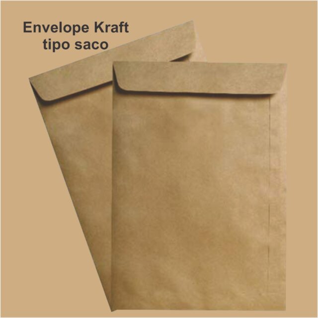 Envelope Tipo Saco Kraft