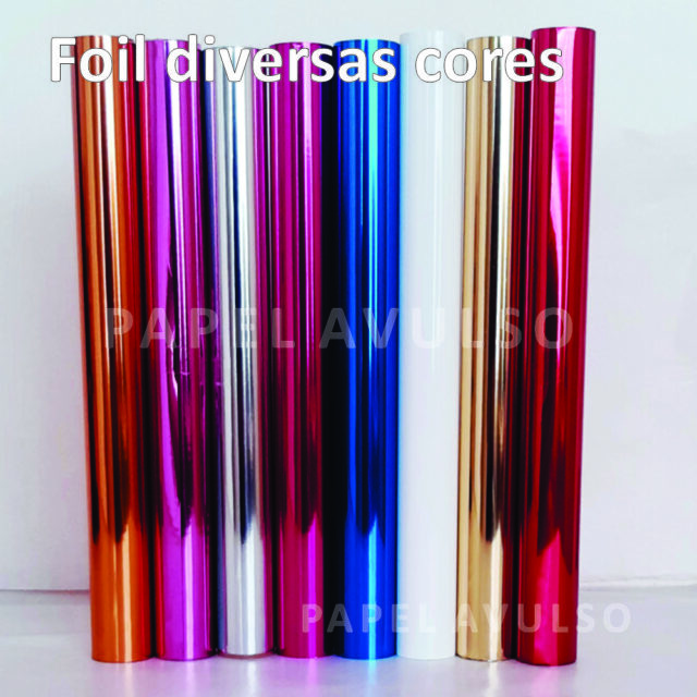 Foil Cores Diversas - 01 rolo - 30x250cm