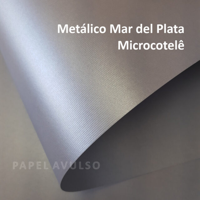 Papel Color Plus Metálico Mar Del Plata Microcotelê
