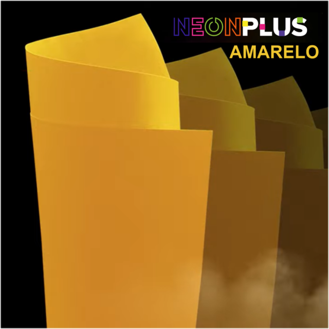Papel Neon Plus Amarelo