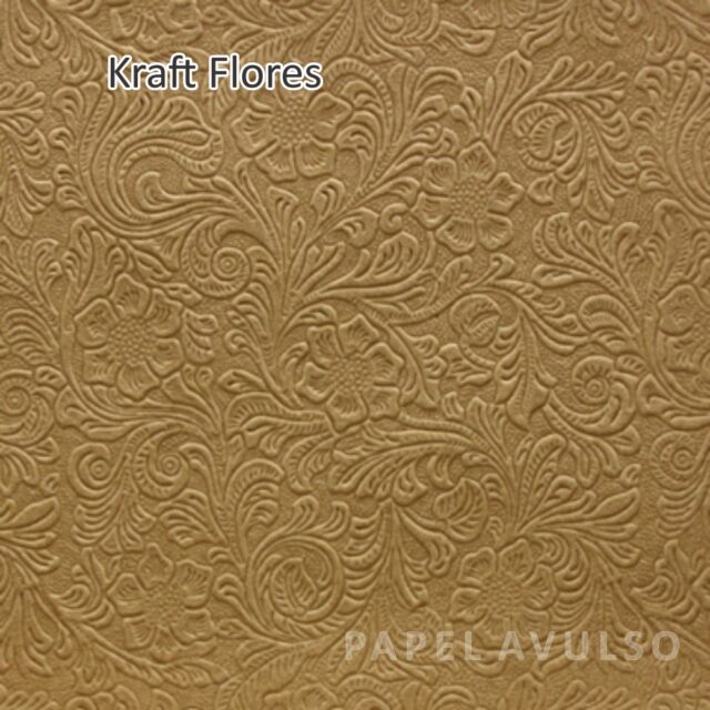 Papel Kraft Flores