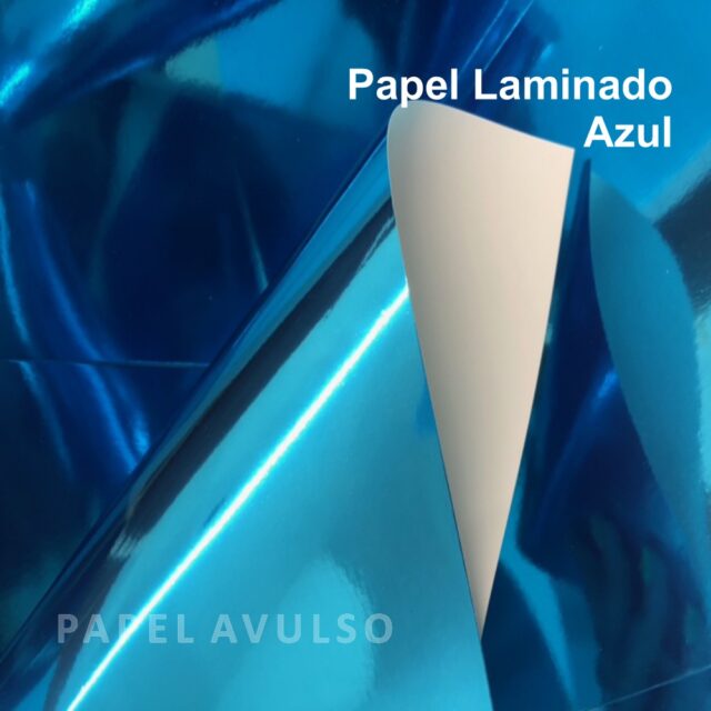 Papel Laminado Azul