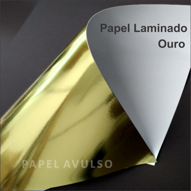 Papel Laminado Ouro