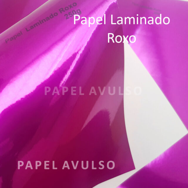 Papel Laminado Roxo