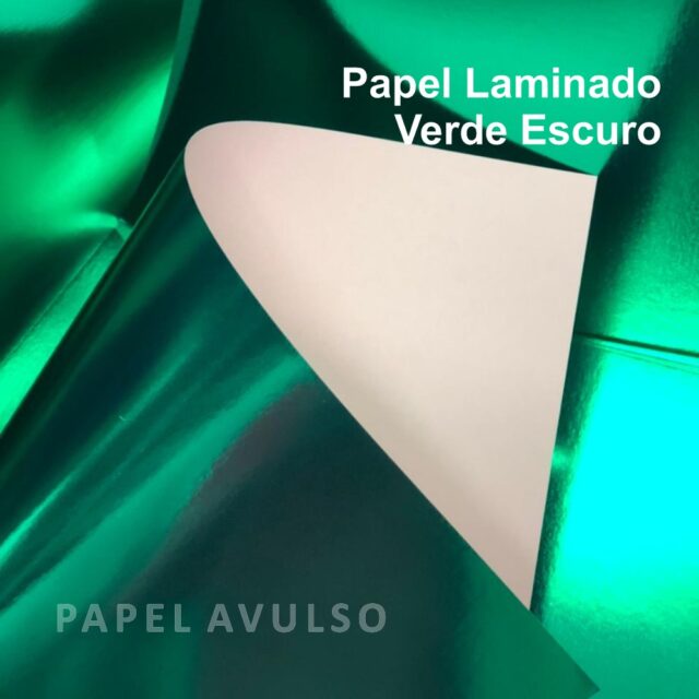 Papel Laminado Verde Escuro