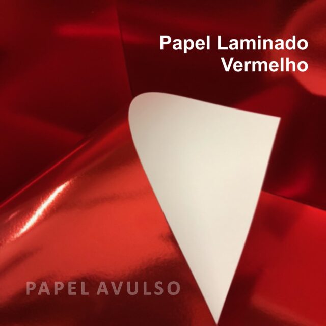 Papel Laminado Vermelho