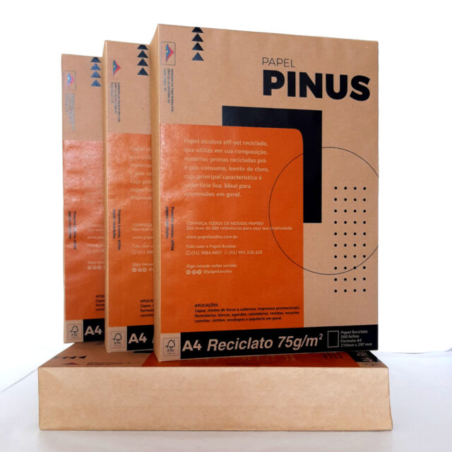 Papel Reciclado Pinus 75g