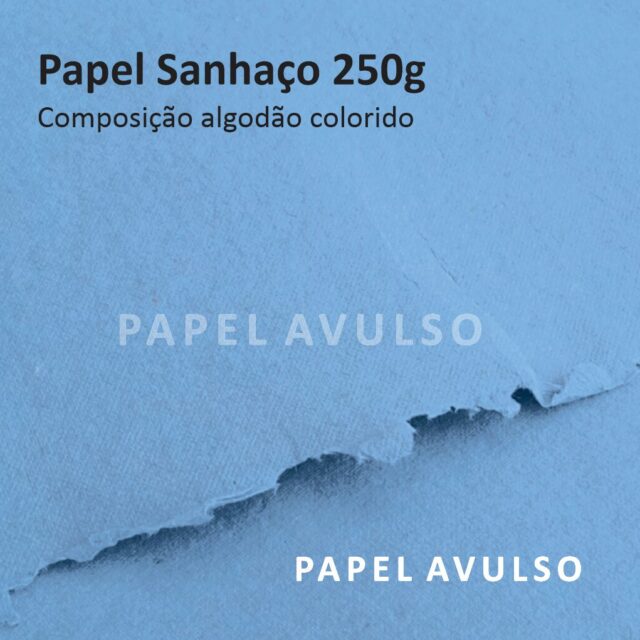 Papel Artesanal Sanhaço