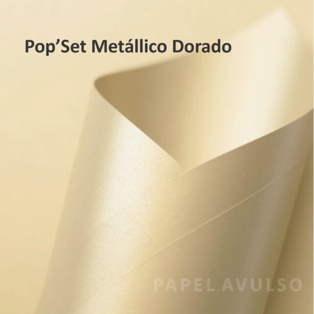 Papel Pop'Set Metálico Dorado (Dourado)